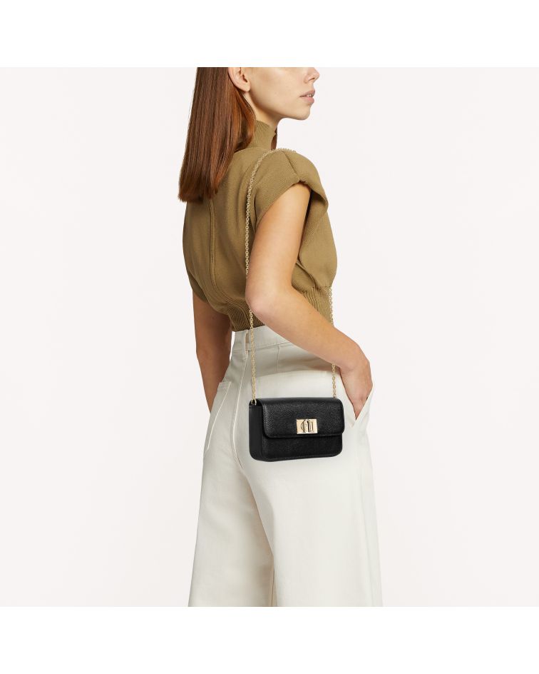 Furla 1927 Mini Crossbody Nero