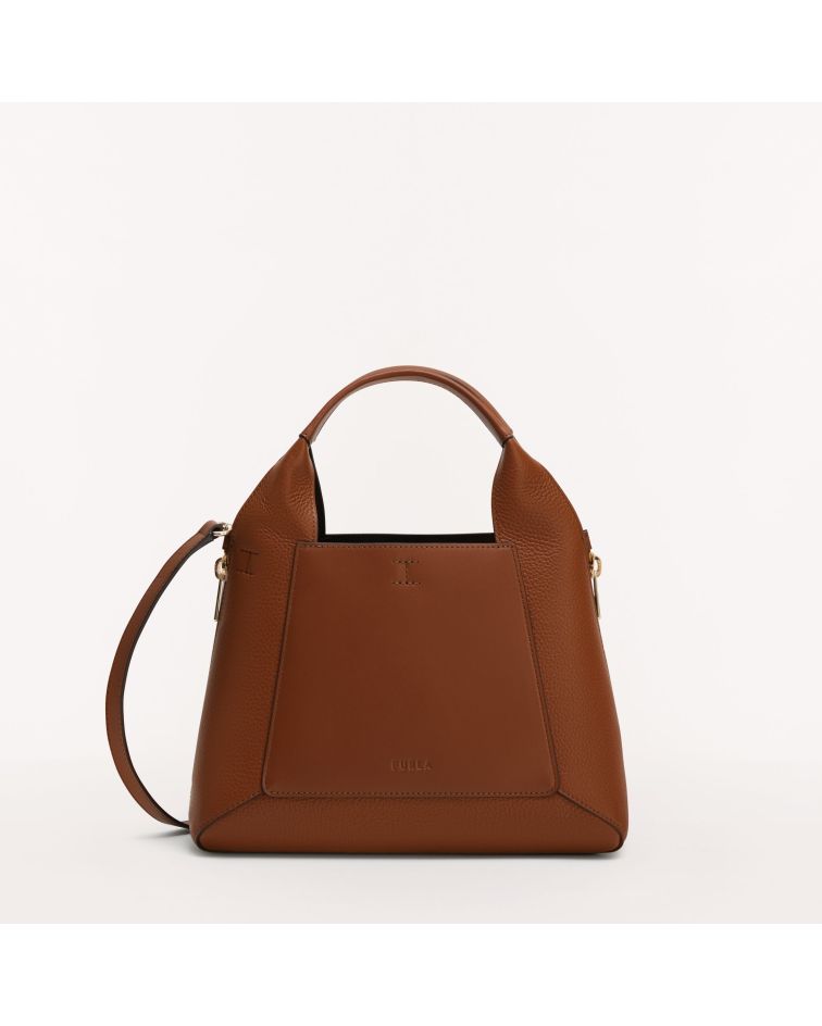 Furla Gilda M Tote Cognac H+Nero