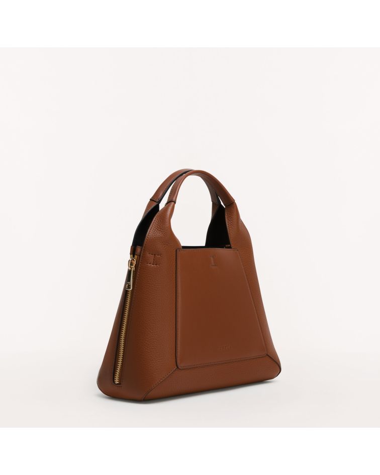 Furla Gilda M Tote Cognac H+Nero
