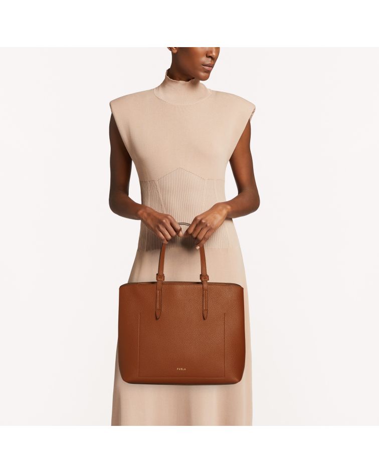 Furla Primula L Tote Cognac H