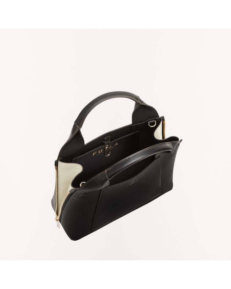 Furla Gilda M Tote Nero+Marmo C