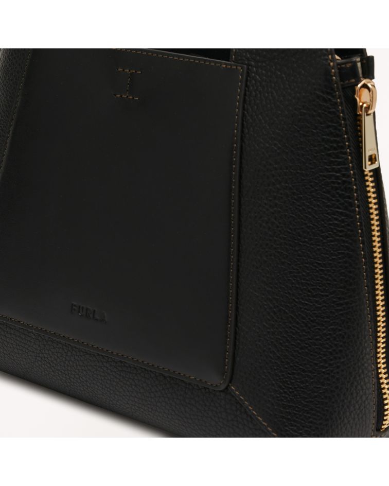 Furla Gilda M Tote Nero+Marmo C