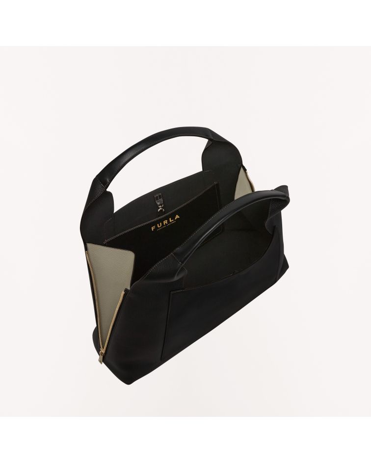 Furla Gilda Xl Tote Nero+Marmo C