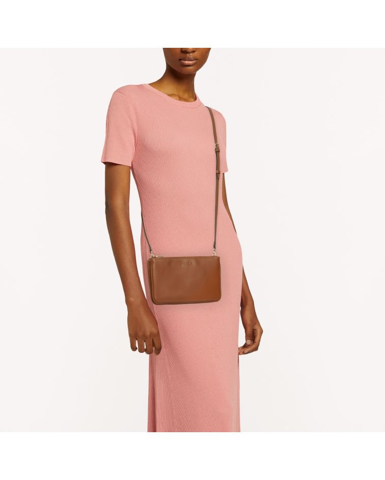 Furla Miastella Mini Crossbody Cognac H