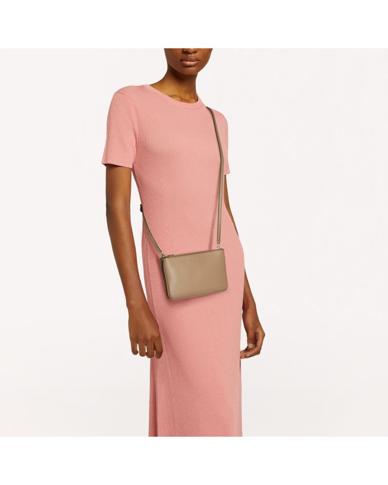 Furla Miastella Mini Crossbody Greige