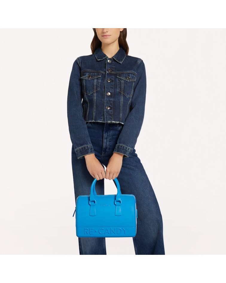 Candy S Boston Bag Ciano