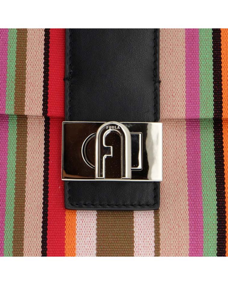 Furla Charlotte M Shoulder Bag Multicolor+Nero