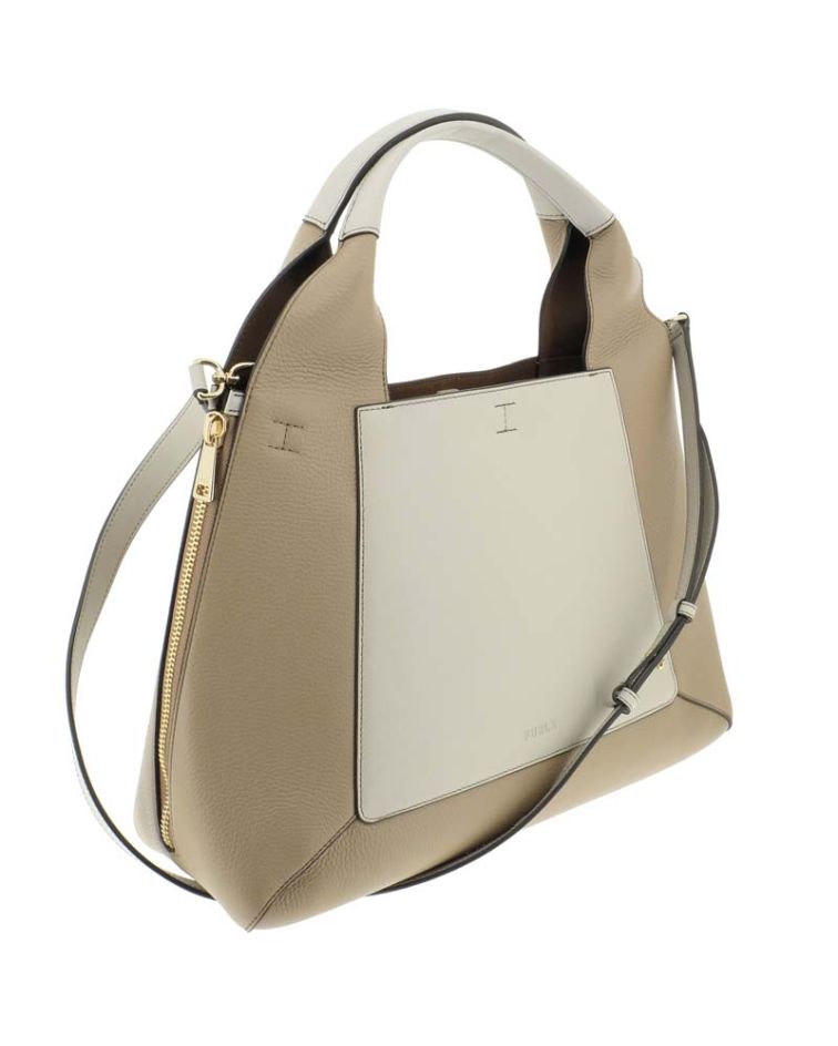 Furla Gilda L Tote Perla E+Greige+Salvia C