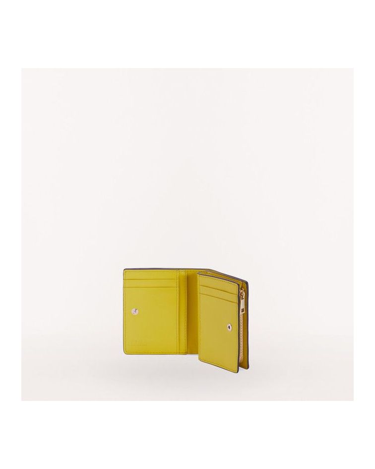 Furla Camelia S Compact Wallet L Zip Canary