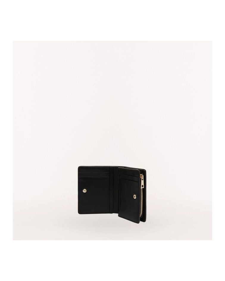 Furla Camelia S Compact Wallet L Zip Nero