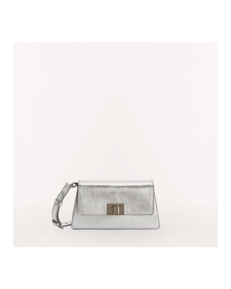 Furla Zoe Mini Shoulder Bag Color Silver