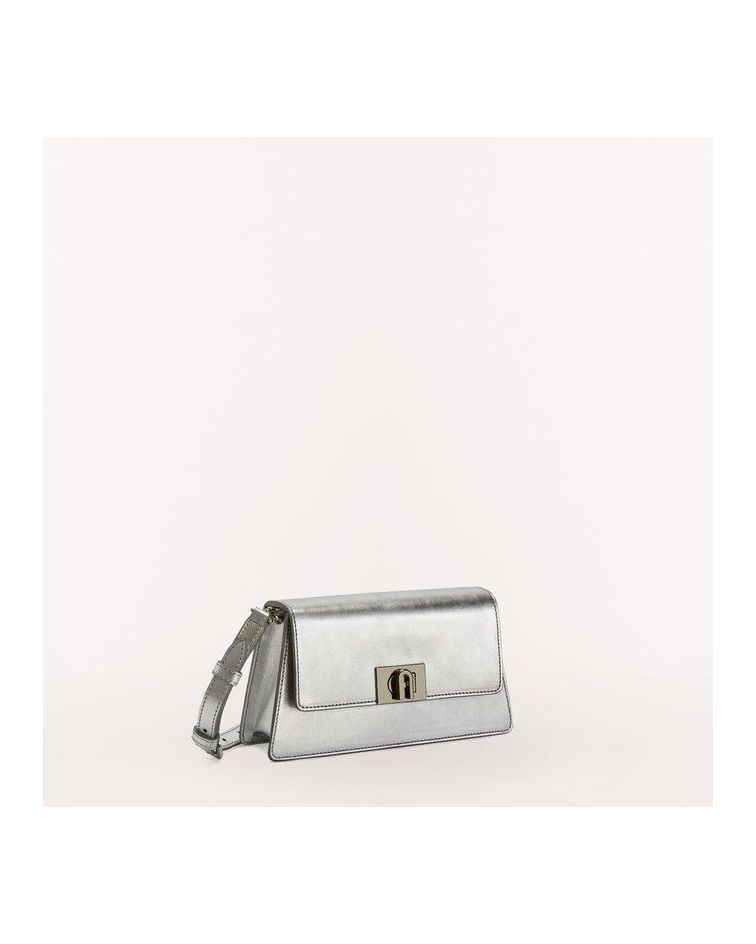 Furla Zoe Mini Shoulder Bag Color Silver