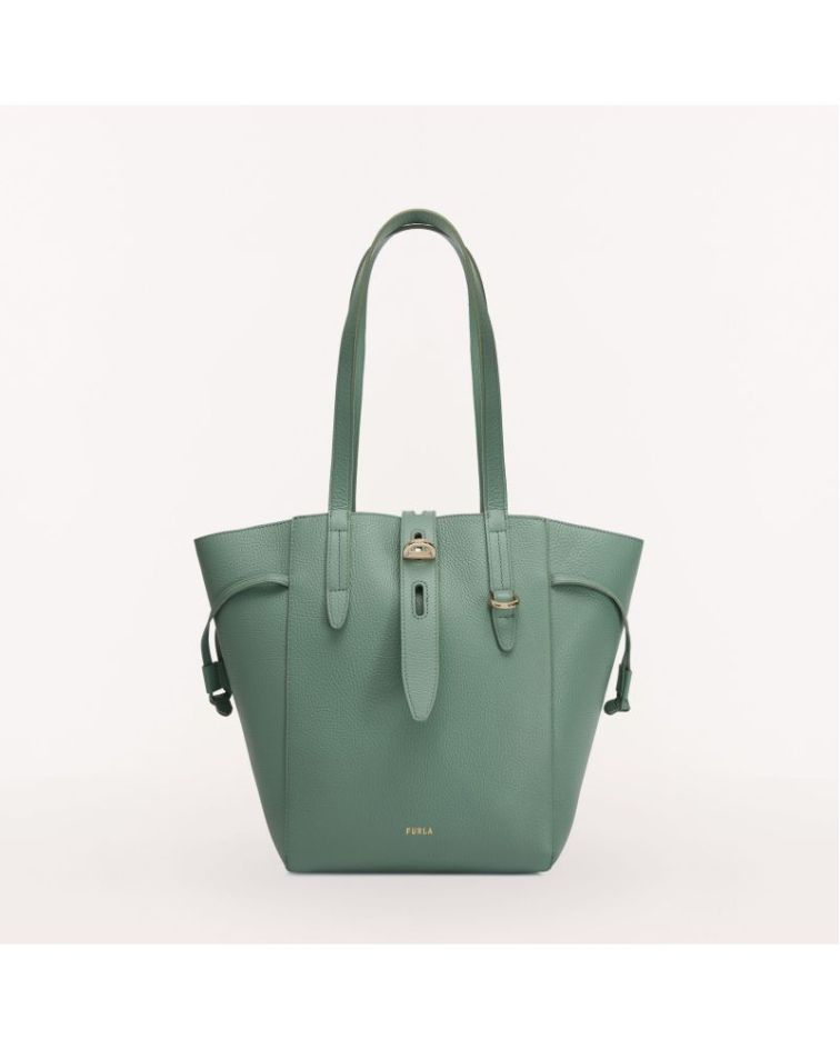 Furla Net M Tote Mineral Green