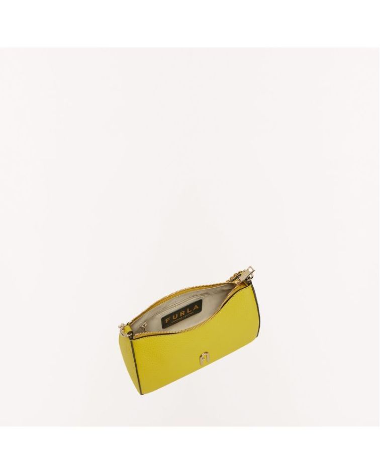 Furla Primula Mini C.Body Double Strap Canary+Metal Taupe